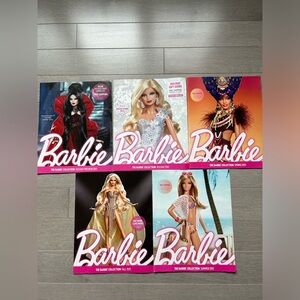 Lot Of 5 Assorted 2013 Barbie Collection Catalog Magazines